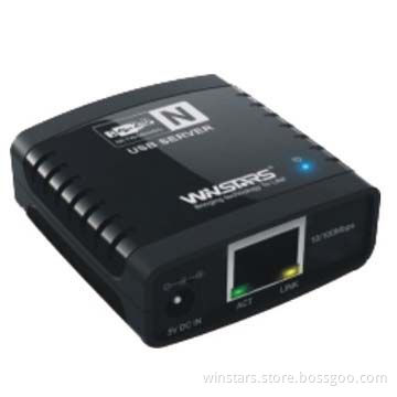 100Mbps Network USB Printer Server with 10/100 Base-T Auto-sensing, Easy-to-useNew